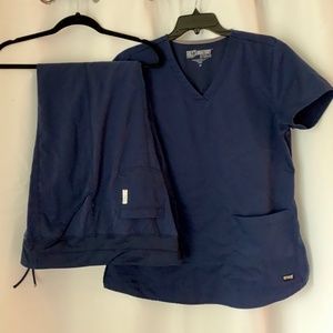 Grey's Anatomy Navy Scrub Set - Medium/Large